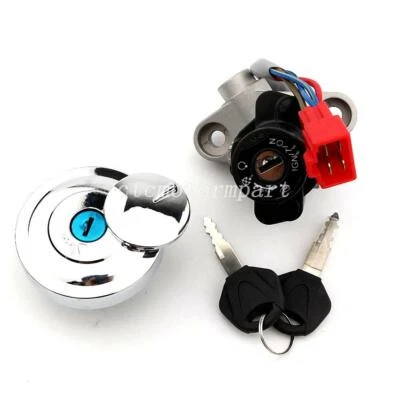 $55.61 • Buy Ignition Switch Fuel Gas Cap Seat Lock Set For Yamaha V Star 650 1100 Classic