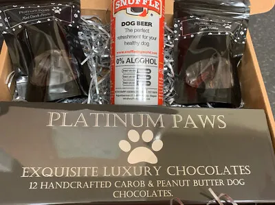 £35 • Buy Dog Chocolate Treat Hamper, Vegan, Birthday, Christmas Gift Puppy Present