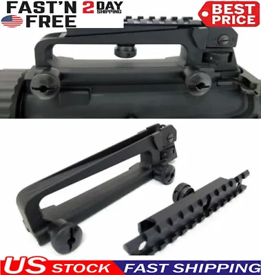 For NcSTAR MARDCH Carry Handle W/ Rear Sight Picatinny Weaver Rail Mount Black • $10.69