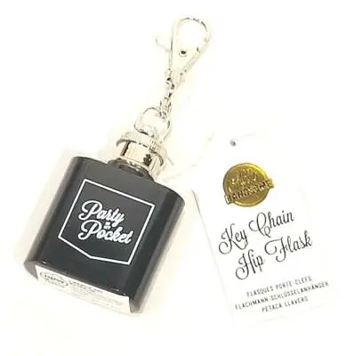 New Black Party In My Pocket Pocket Sized Flask - 3 Oz - NWT • $7.99