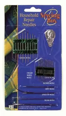 Household Repair Sewing Needles Pack Upholstery Carpet Leather Curved Sailmaker • £2.98