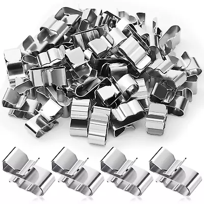 50 Pcs Trailer Frame Wire Clips Stainless Steel Clips Metal Cable Clips 22.5 Mm/ • $17.77