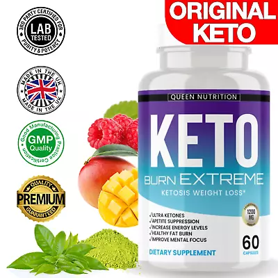 KETO FAT BURN EXTREME Weight Loss Slim Diet Pills STRONGEST Legal Fat Burner • £14.99