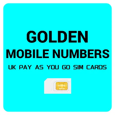 Gold Easy Mobile Number Golden Platinum Vip Uk Pay As You Go Sim Card 888 00 786 • £7.95