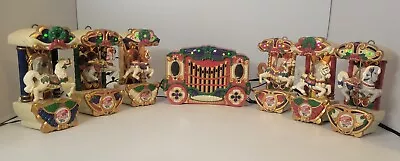 VTG Mr. Christmas Holiday Lighted Musical Carousel 5 Horses Circus Circa 1874 • $35