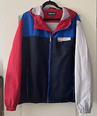 Vintage Members Only Jacket Windbreaker Red White Blue Mens Size XXL • $29.77