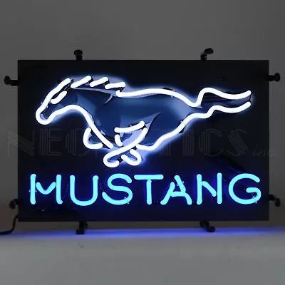 Ford Mustang OLP Junior Car Parts Car Dealer Banner Neon Light Sign 17  By 11  • $229.99