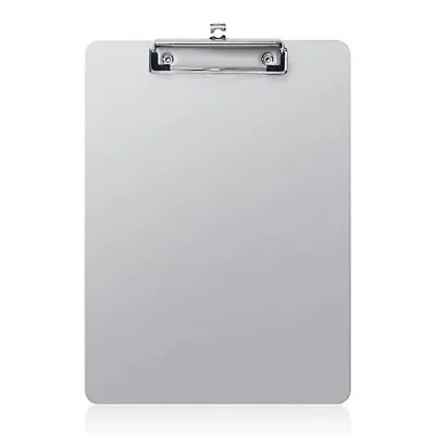 Metal Clipboard Case With Storage Box Self Locking A4 Paper Holder Aluminum • $21.66