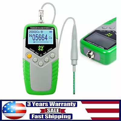 Handheld Tesla Gauss Meter Magnetometer Digital Magnetic Field Tester Flux Meter • $64.60