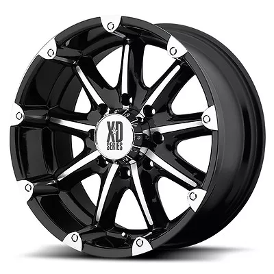 20 Inch Black Silver Wheel Rims XD Series XD779 Black FOR Jeep Wrangler JK 5 Lug • $344