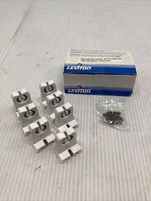 X7 Leviton Fluorescent Lamp Holders T-8 T-12 Light Socket G13 Base 660W 600V • $6.50