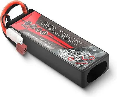 GOLDBAT 7.4V RC Battery 2S 5200mAh 60c RC Lipo Battery - X 2 • £29.99