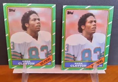 (2) 1986 Topps #49 Mark Clayton Football Card Lot • $0.99