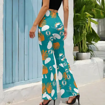 Women's Bell-bottoms Miami Dolphins Women's Printed Pants Soft And Elastic • $13.99