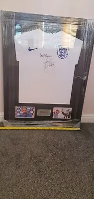 £495 • Buy Gareth Southgate Signed England Football Shirt Picture Frame Pub Shed Signature 
