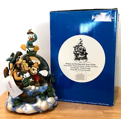 Vintage Disney Store Mickey And The Beanstalk Musical Snowglobe Original Box Tag • $229.99