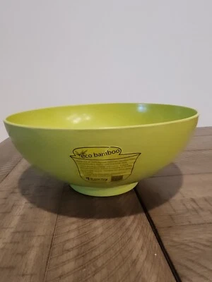 $24.99 • Buy Bamboo Planter Bowl Pot Rosso's International Biodegradable Green 11.5  Across