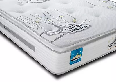 Latex Foam Coil Spring Pillow Top Mattress 2ft 3ft 4ft 4ft6 Double 5ft Kingsize • £272.99