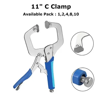 Welding Locking C CLAMPS Quick Release Mole Vice Grip Pliers Metal Sheet Working • £72.99