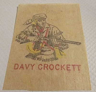 Vintage 1950's Davy Crockett Tattoo • $25