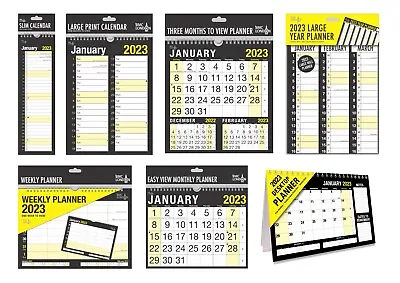 £1.99 • Buy 2023 Calendar Wall,Slim Desk,Large Month To View ,Week To View Organiser Planner