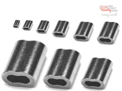 Nickel Plated Copper Swages Crimps Ferrule For Stainless Steel Wire Rope Swaging • $52.52