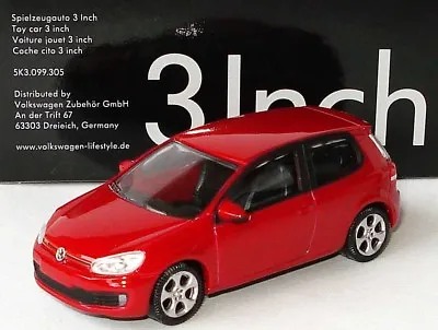 Very Rare Vw Golf Gti 6 Vi 2010 3 Door Tornado Red 1:64 Norev (dealer Model) • $62.11