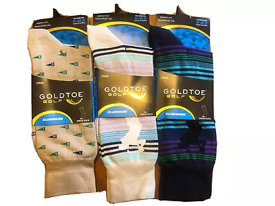 3 Pairs Men's GoldToe Golf Clubhouse Dress Sock Large • $9.99