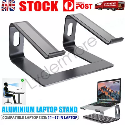 Adjustable Portable Aluminium Laptop Stand Ergonomic Tray Holder Cooling Riser • $22.36