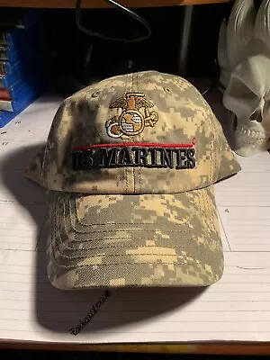 US Marines Camo Style Hat Adjustable NWOT USMC Embroidered • $9.99