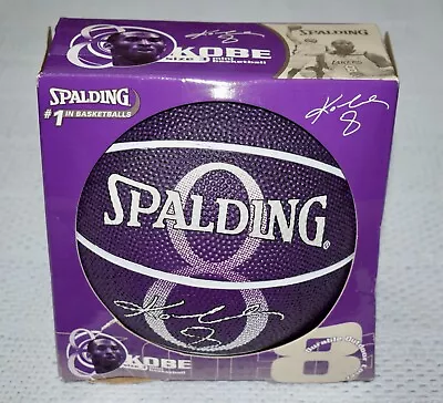 Vintage Spalding Kobe Bryant Autograph Series Mini Basketball #8 Size 3 NOS ~ D2 • $95