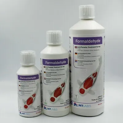 £12.29 • Buy NT Labs Koi Care Formaldehyde 250/500ml & 1L Pond Fish Treatment Anti Parasite