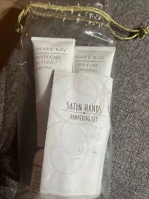 Mary Kay Satin Hands Pampering Set 3 Pieces Lotion Cream Gel Emolient  Full Size • $24