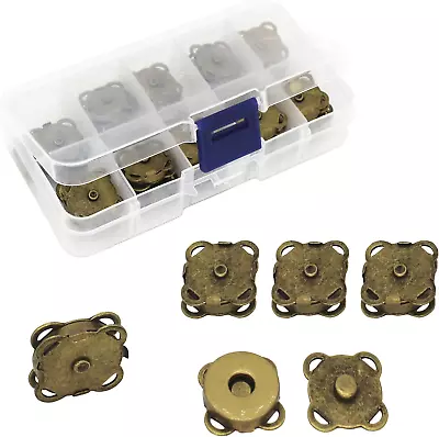 Magnetic Snaps Plumb Sew Fasteners Bag Clasp Buttons Closure DIY Magnetic Knitti • $16.24