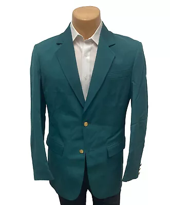 Men's Executive Apparel Green Blazer Jacket Suit Coat Made In USA Size 46L • $62.95