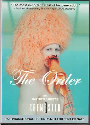 The Order Cremaster 3 DVD PROMO SCREENER! Matthew Barney Zombie Agnostic Front • $17.99