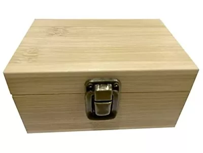 Cali Factory - Small Size Wooden Box - Wood Keepsake Box With Hinged Lid And ... • $12.96