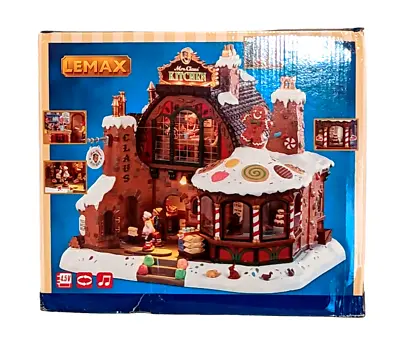 Lemax Mrs Claus Kitchen Animated Santas Wonderland Baking Elve Christmas Village • $129.95