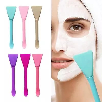 Silicone Facial Mask Brush Face Skin Care Tool Double Head Face Cleaning Sc Y2V5 • £1.19