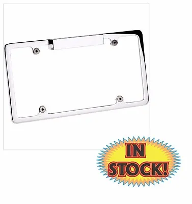 Billet Specialties 55220 - Plain License Plate Frame With Light - Polished • $77.95