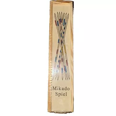 1 Set Of New Wood Pick Up Sticks With Wooden Box Pick-up Mikado Spiel Game • $6.99