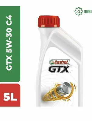 5 L Engine Oil Synthetic Castrol 5W30 GTX Acea C4 RN0720 MB 226.51 Renault • $171.90