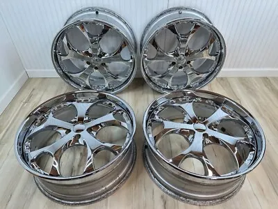 Maya DVT 22 X9  Chrome 3-Piece Wheels 5x112MM +38 Offset *JAPAN MADE*  Set Of 4 • $2199.99