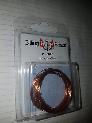 BILLING BOATS - BF-0022 Copper Wire  (3) 0.3 X 2500mm BRAND NEW • $10