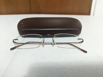 Marchon Airlock 2 760 56 Titanium Brown / Bronze Rimless Eyeglasses Frames 135 • $49.99