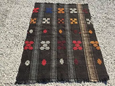 Vintage Turkish Small Doormat Kilim Rug Area Carpet Kilim Rugs • $264.76