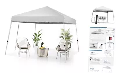 8x8 Pop Up Canopy Ez Up Canopy Outdoor Canopy Tent For Party Event 8x8 White • $116.44
