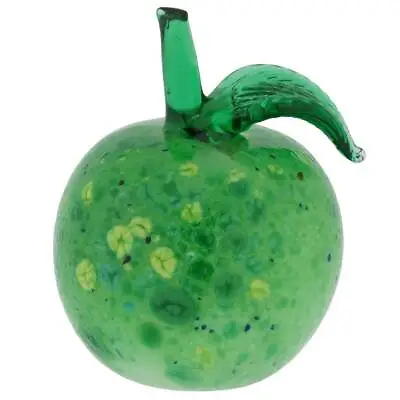 GlassOfVenice Murano Glass Apple Figurine - Green • $59.95