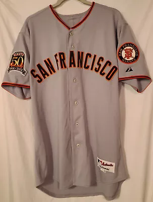 RARE San Francisco Giants Team Issued Jersey With 50th Anniversary Patch • $149.99