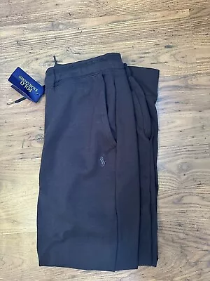 Ralph Lauren Black Grey Track Bottoms Sweat Pants - Size Large- BNWT • £45